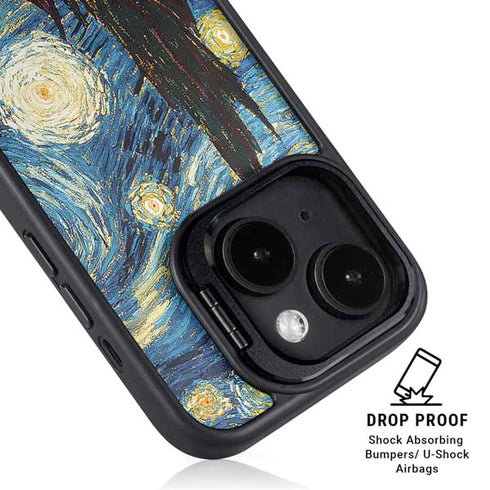 Van Gogh - The Starry Night by Van Gogh iPhone 14 Kickstand Case